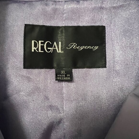 Regal Regency Lavender Belted Trench Coat - Picture 4 of 7